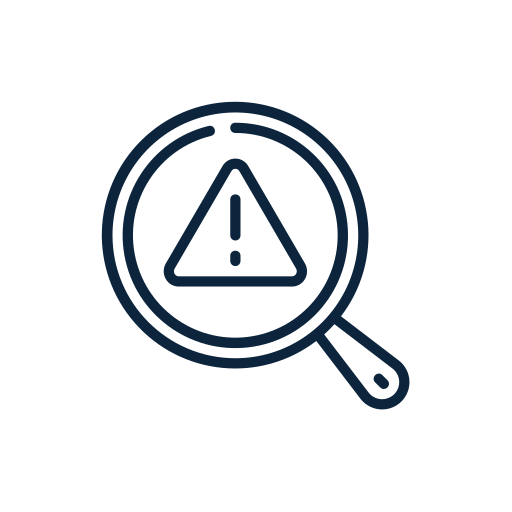 Search alert or risk icon - BAM Group